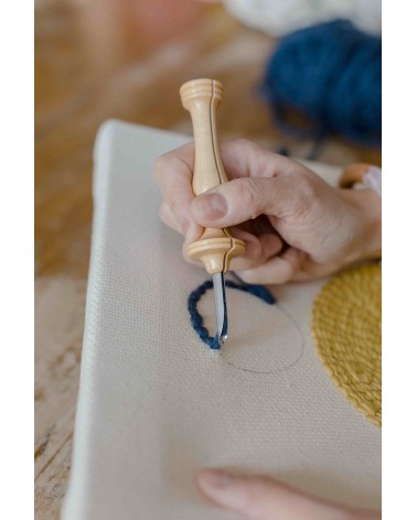 Atelier tableau punch needle - tissage - broderie