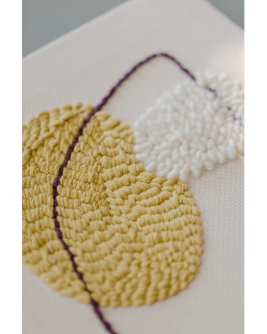 Atelier tableau punch needle - tissage - broderie