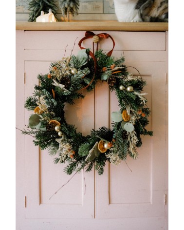 Atelier couronne de Noël