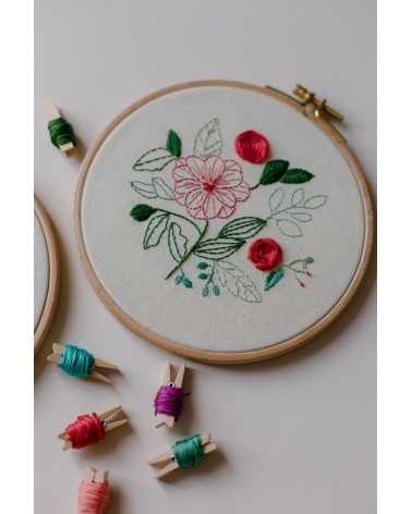 Kit broderie "Fleurs" x Caro Tricote