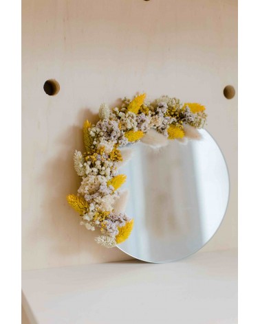 Atelier miroir fleurs séchées