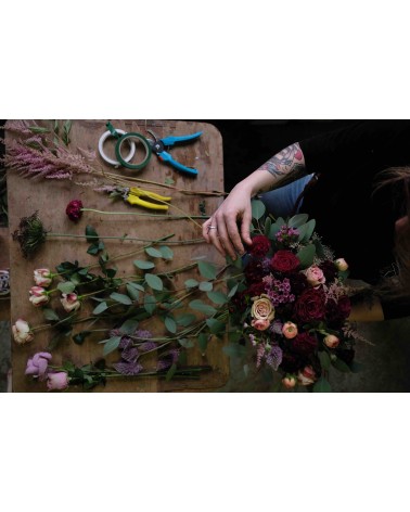Atelier création de bouquet de fleurs fraîches avec Mariette