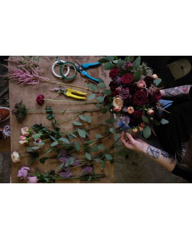 Atelier création de bouquet de fleurs fraîches avec Mariette
