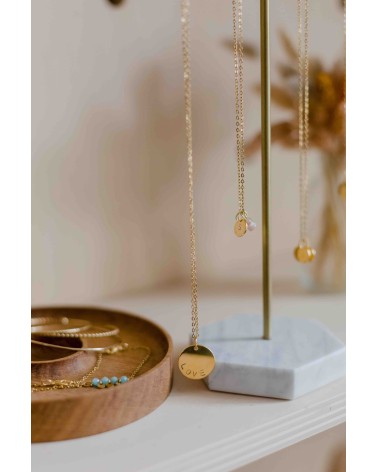 Atelier collier médaille gravée