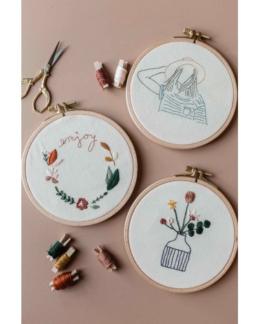Atelier broderie : motifs floraux