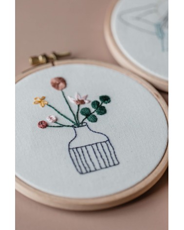 Atelier broderie : motifs floraux