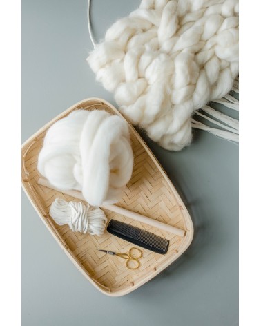 La box N°23 : Tissage - déco murale laine mèche