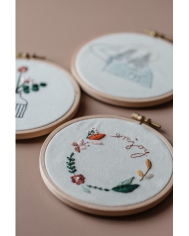 Atelier broderie : motifs floraux