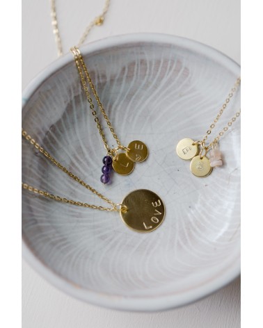 Atelier collier médaille gravée