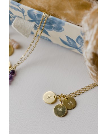 Atelier collier médaille gravée