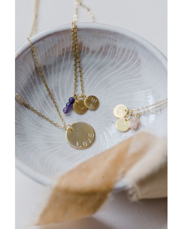 Atelier collier médaille gravée