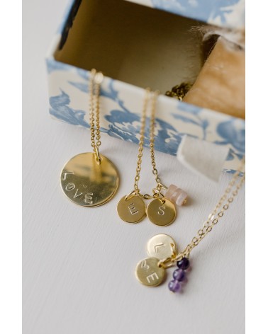 Atelier collier médaille gravée