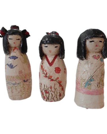 Initiation à la sculpture - modelage : poupée Kokeshi
