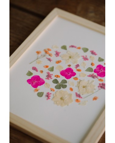 La box N°32 : Herbier de fleurs pressées sous cadre
