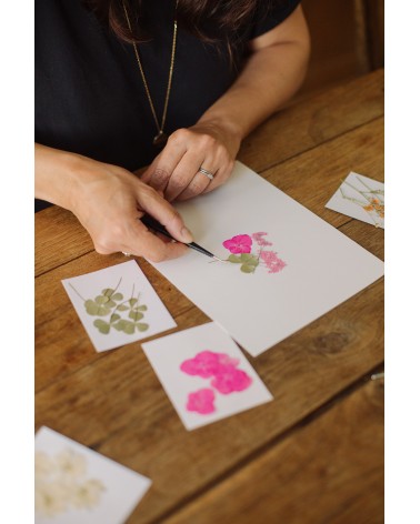 La box N°32 : Herbier de fleurs pressées sous cadre