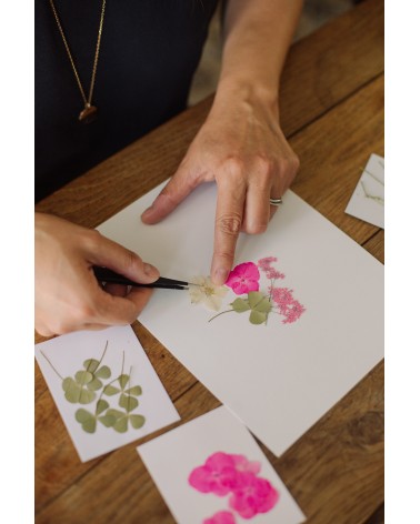 La box N°32 : Herbier de fleurs pressées sous cadre
